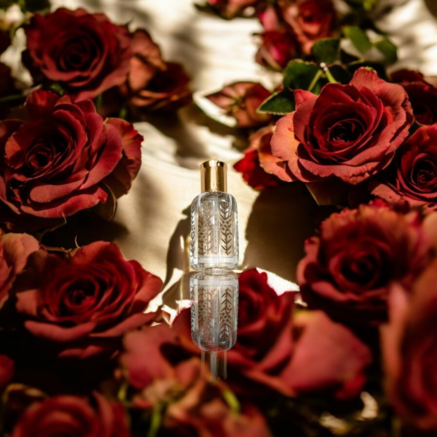 Moroccan Rose. Unisex Alcohol-Free Rose & White Amber Oil - Marwa